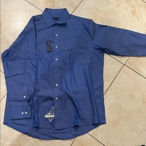 Club Room Men's Casual Blue Button Down Shirt